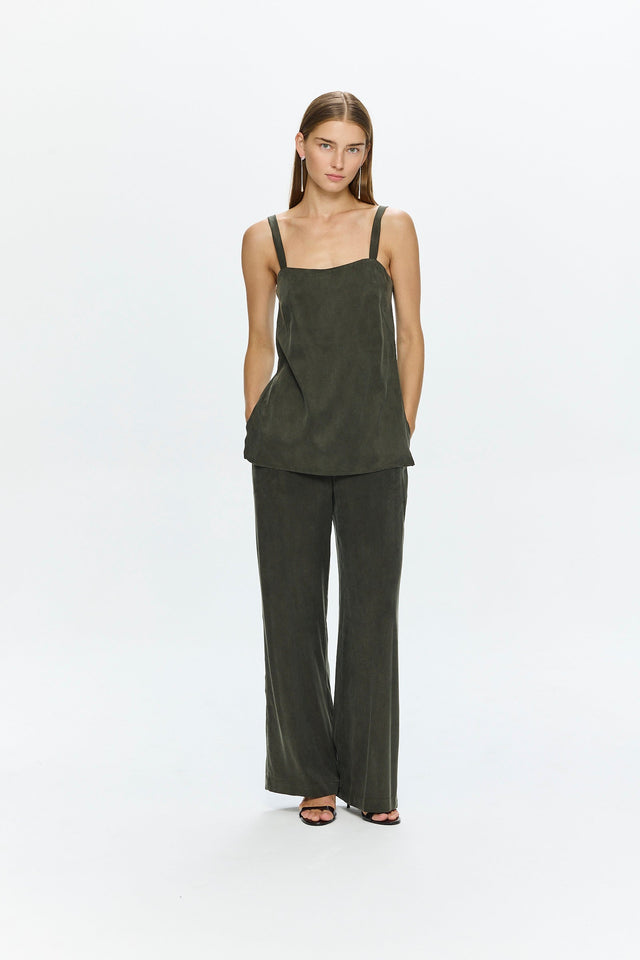 Alex Cupro Pants Olive