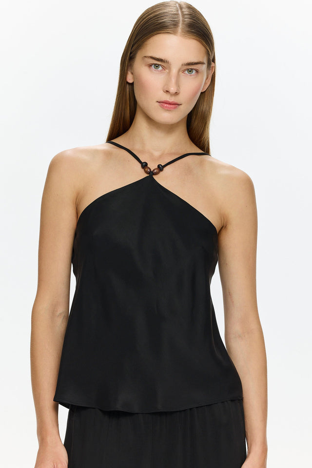 Abby Cupro Top Black