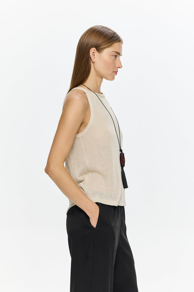 Liv knitted Top Beige
