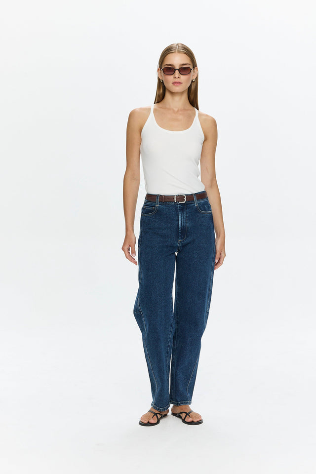 Barrel Leg Denim Indigo