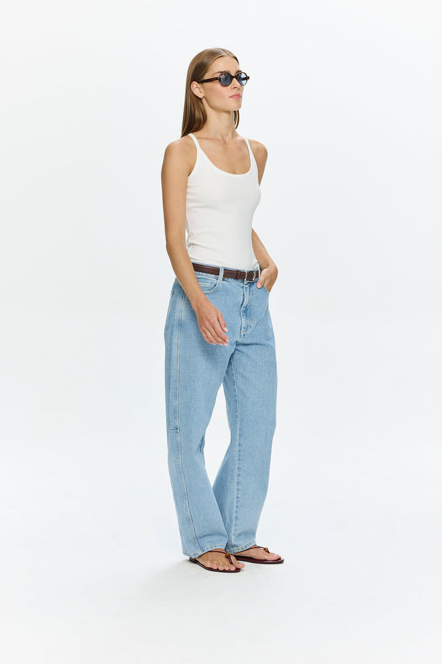 Barrel Leg Denim Light Blue