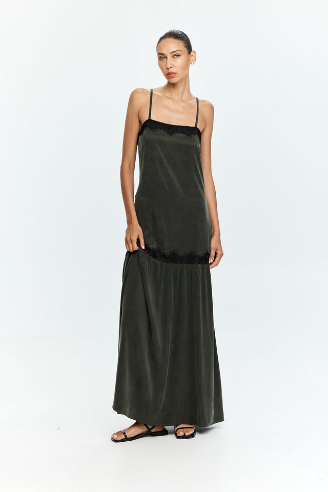 Charlie Lace Dress Olive