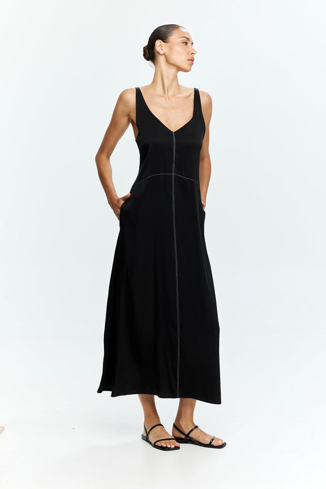 Kate Cupro Dress Black