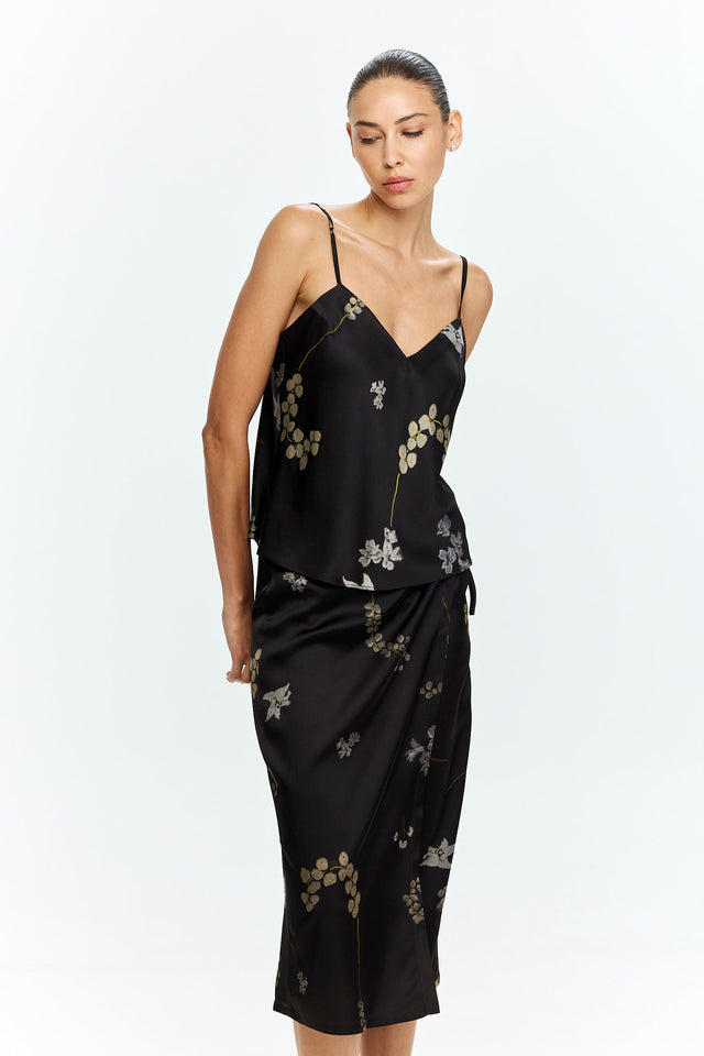 Printed Slip top Chocolate
