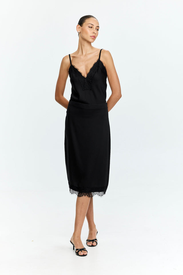 Celine Lace Top Black