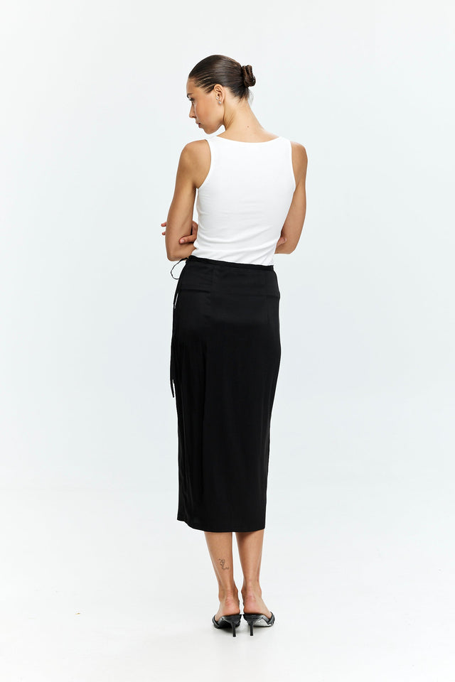 Harper Wrap Skirt Black