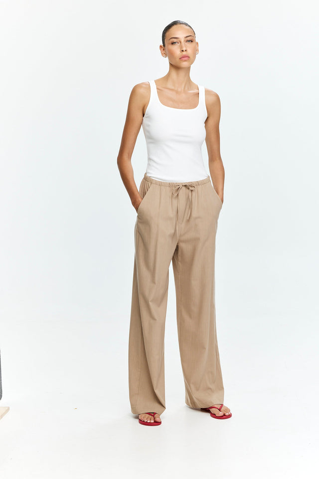 Uma Pants Cotton Tan