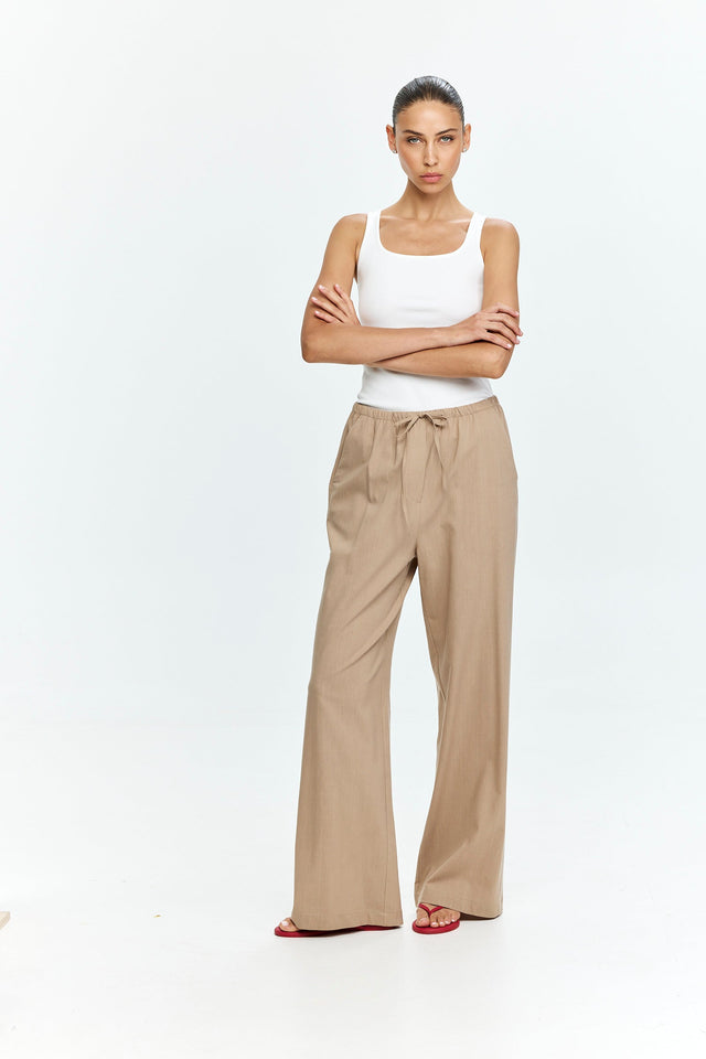 Uma Pants Cotton Tan