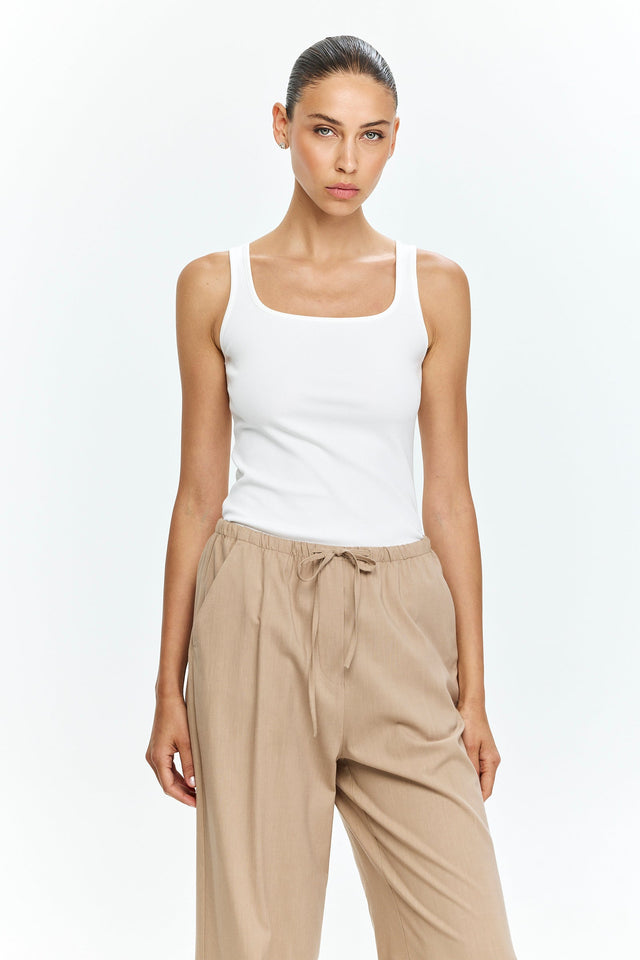 Chloe Tank Top White