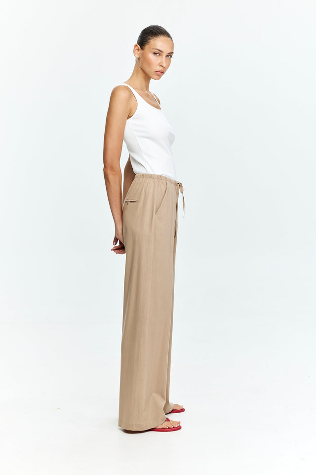 Uma Pants Cotton Tan