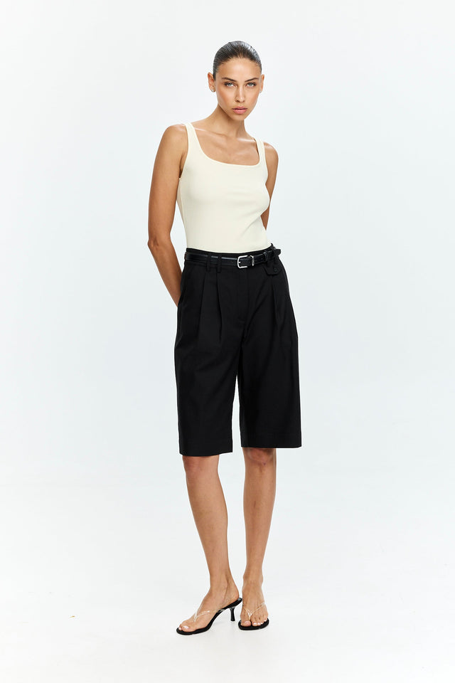 Noah Tencel Bermuda Black