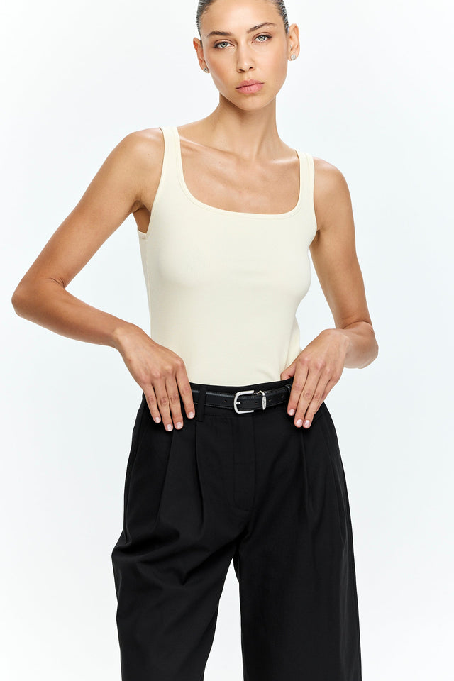 Chloe Tank Top Butter Yellow