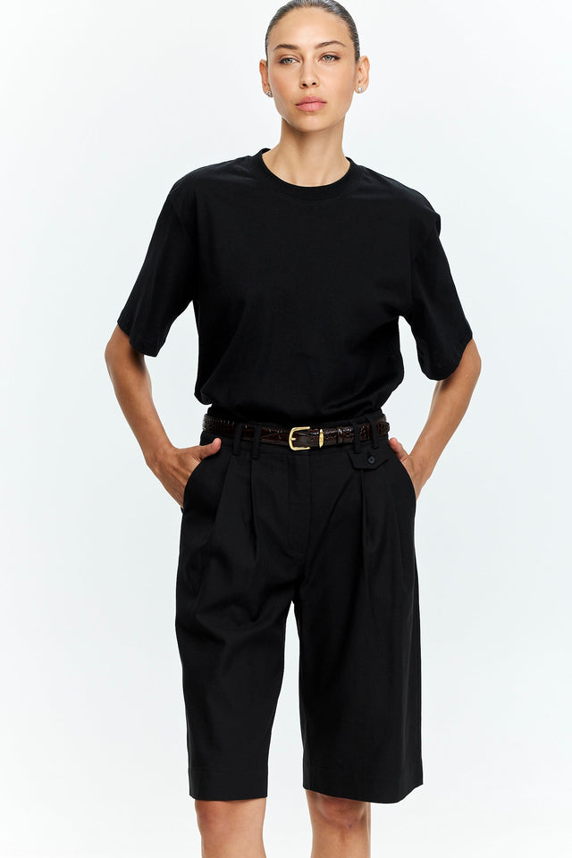 Noah Tencel Bermuda Black