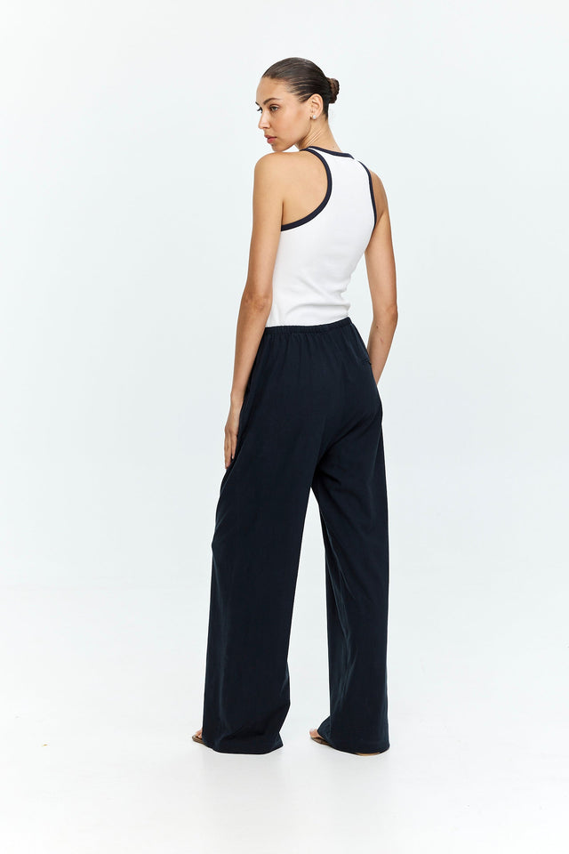 Uma Pants Cotton Blue