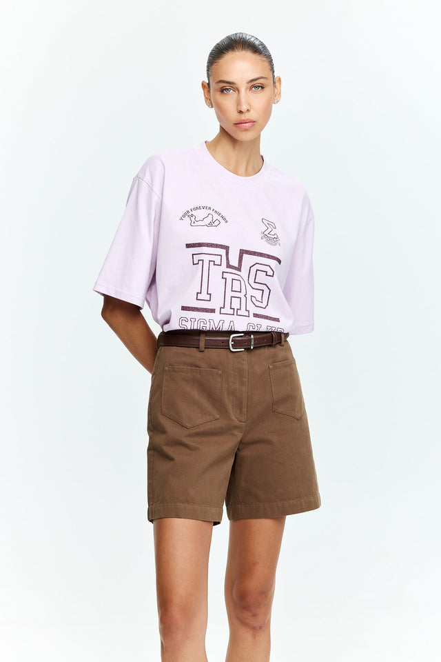 TRES Oversized T Pink Lavender