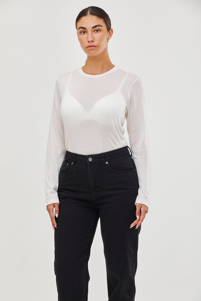 Mili Long Sleeve Top White