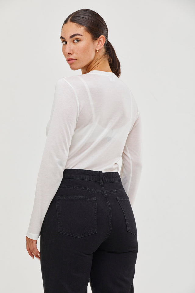 Mili Long Sleeve Top White