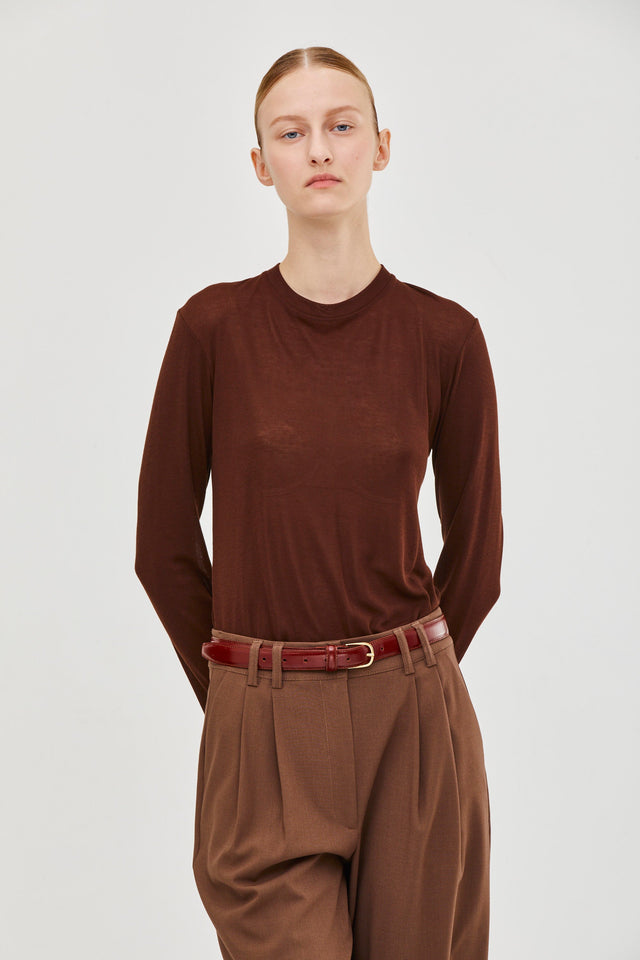 Vicky Cashmere Top Brown