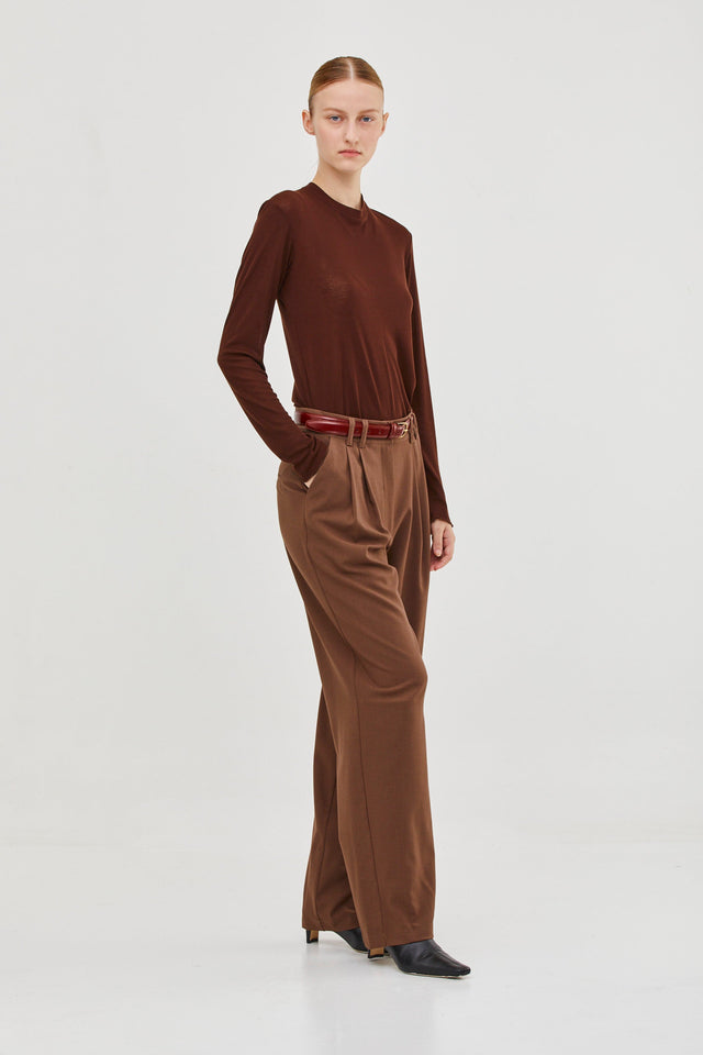 Vicky Cashmere Top Brown