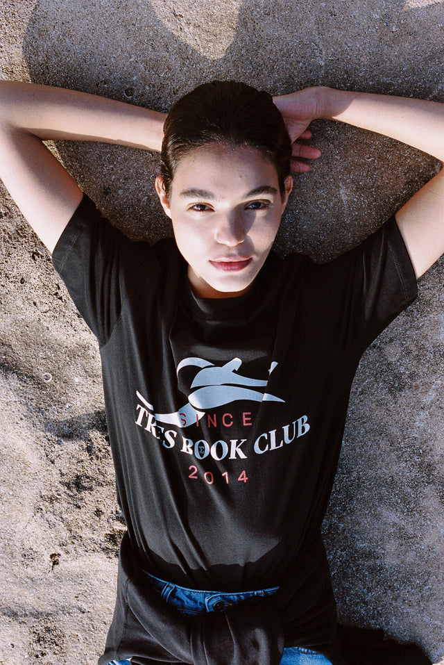 Book Club Oversized T Black