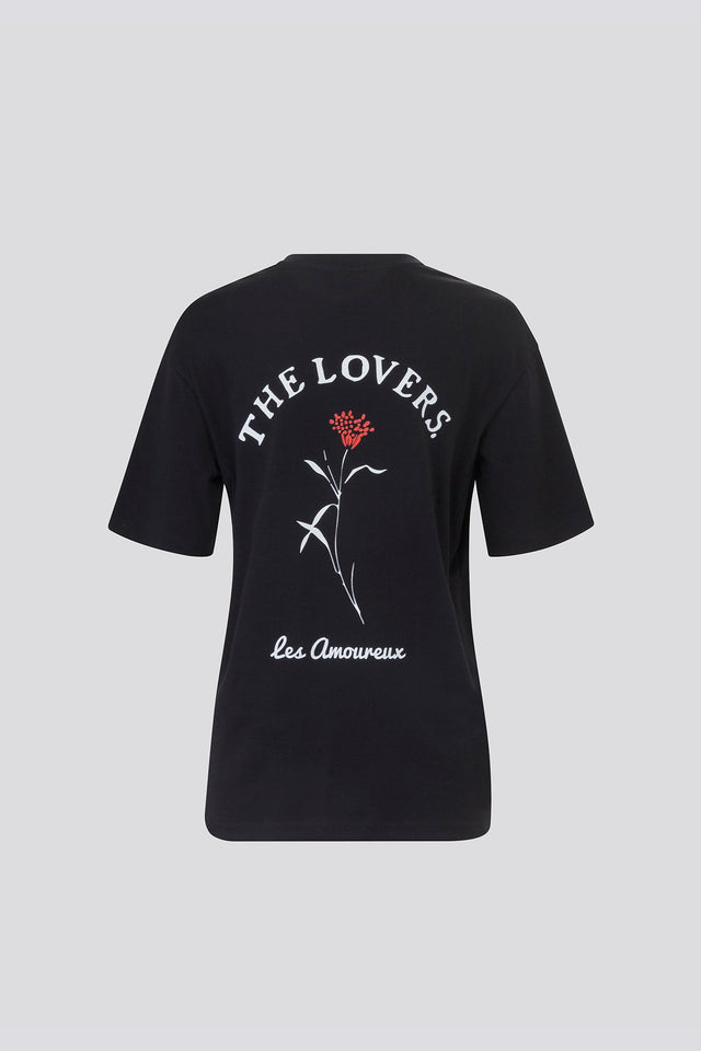 The Lovers Oversized V T Black