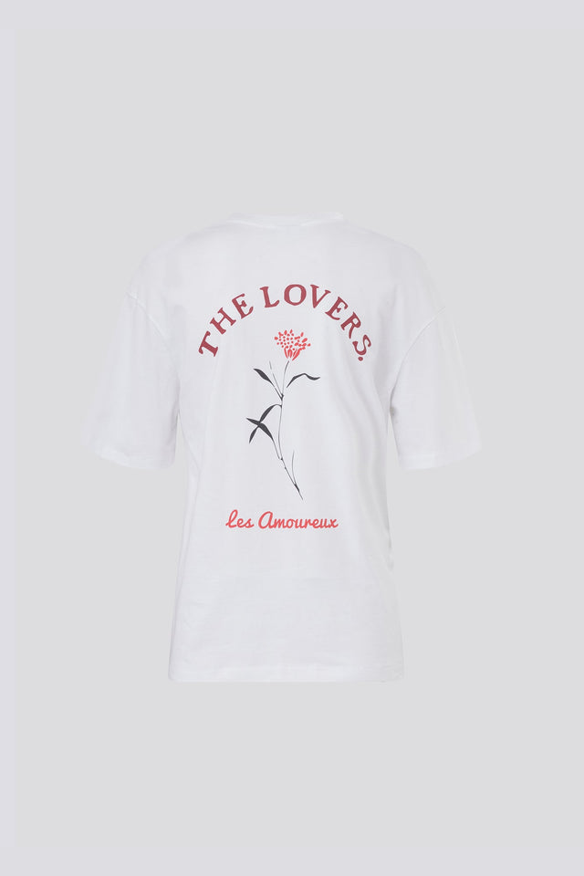 The Lovers Oversized V T White