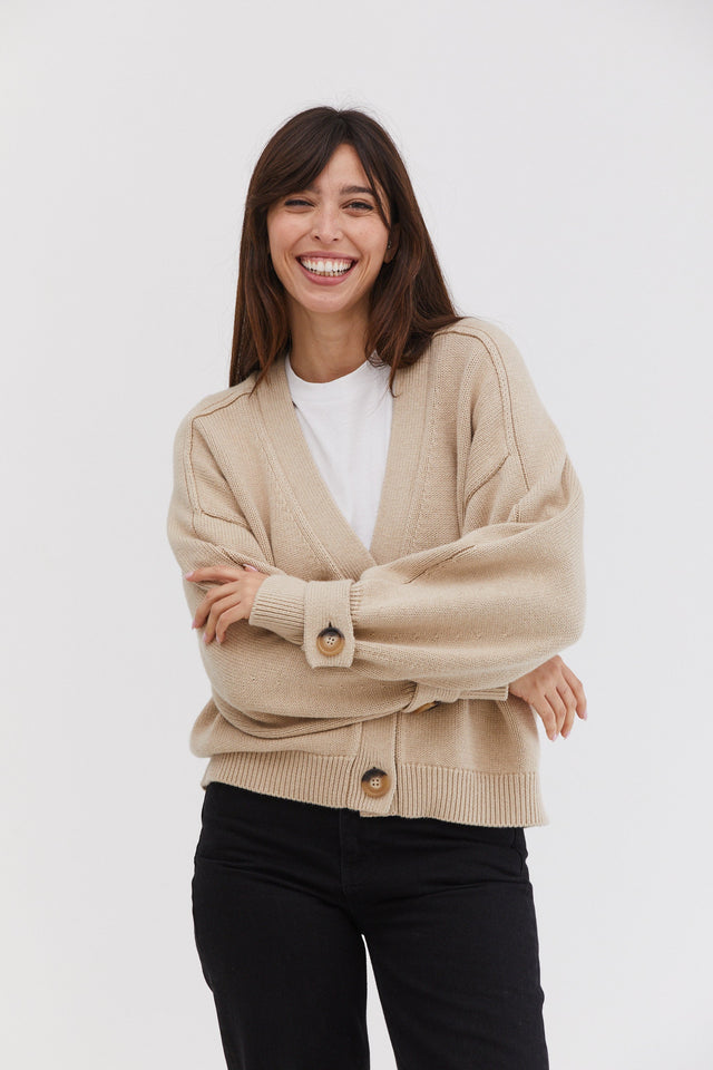 Mia Cardigan Beige