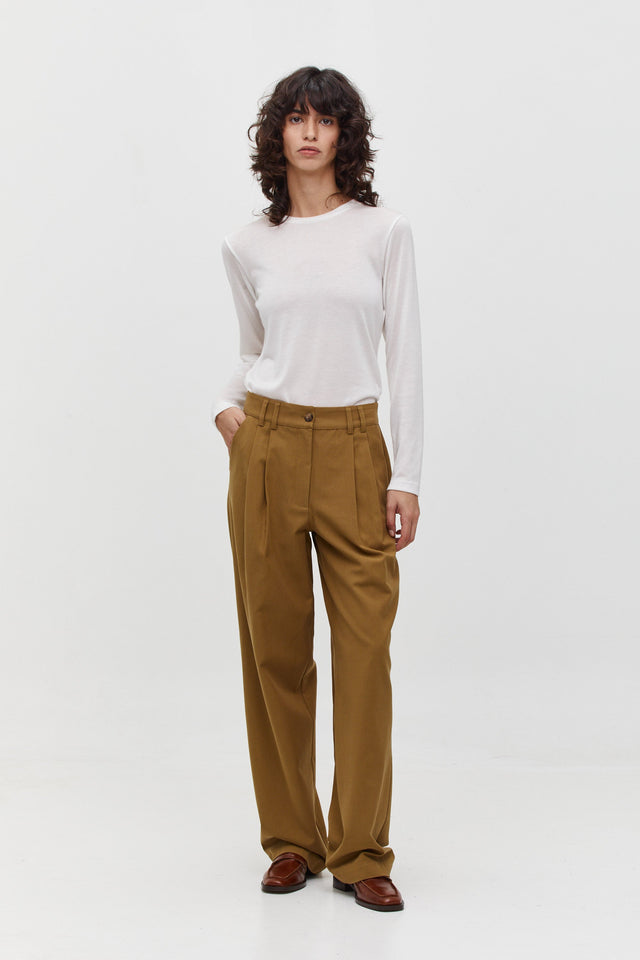 Noah Tencel Pants Khaki