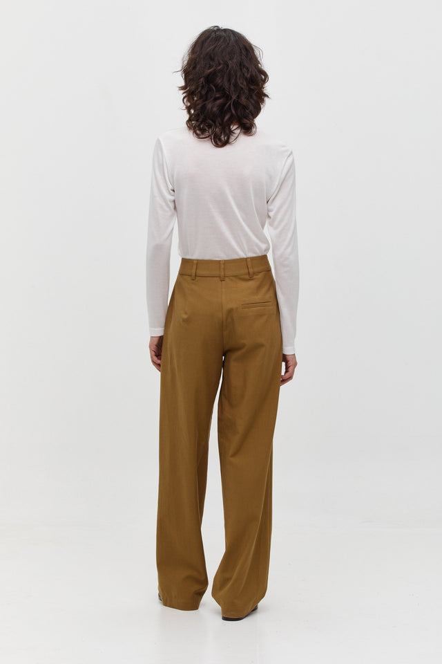 Noah Tencel Pants Khaki