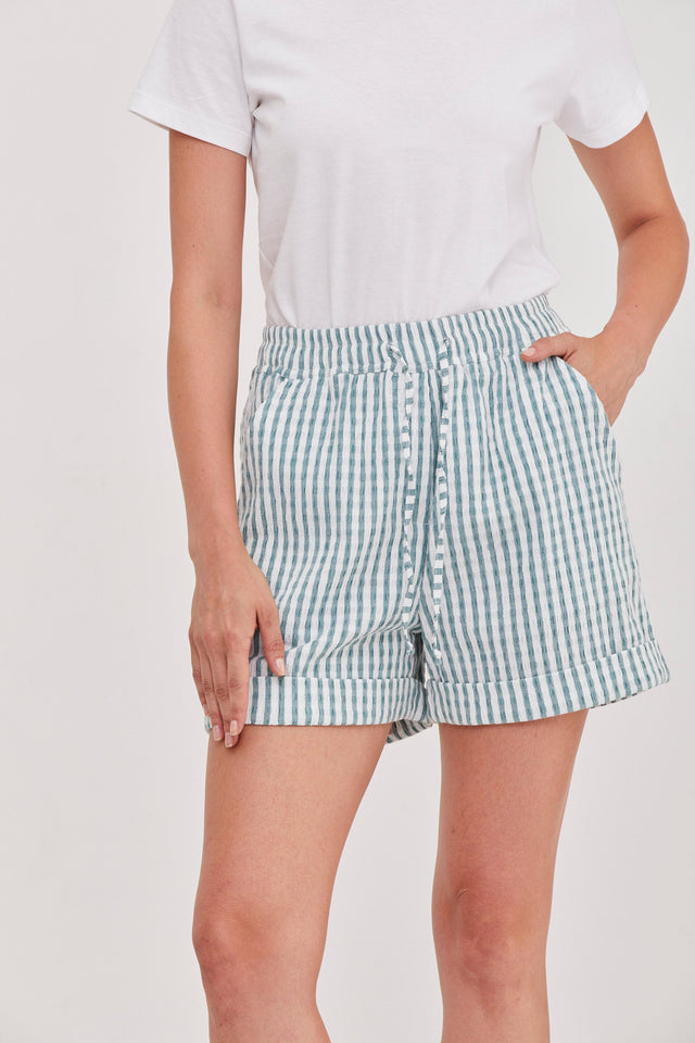 Jules Shorts Green stripes